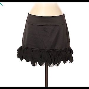 𝅺EXPRESS Design Studio Faux Leather Ruffled Mini